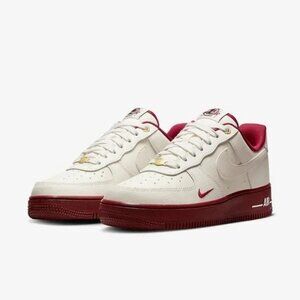 *RARE* EUC Nike Air Force 1 Low '07 SE 40th Anniversary Edition Sail Team Red